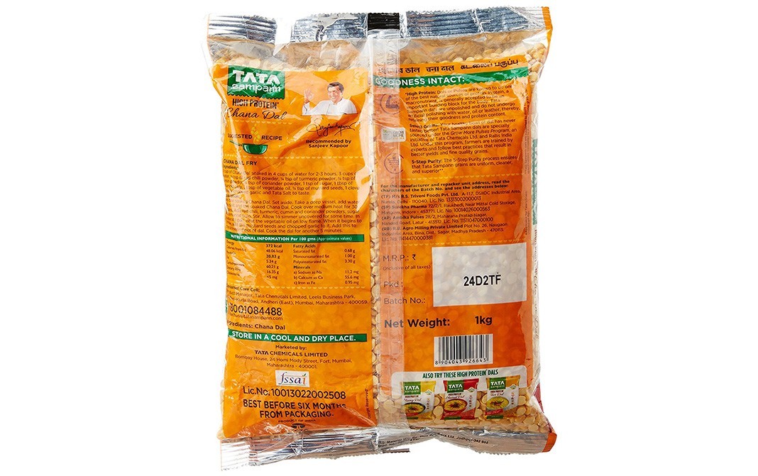 Tata Sampann High Protein Chana Dal    Pack  1 kilogram
